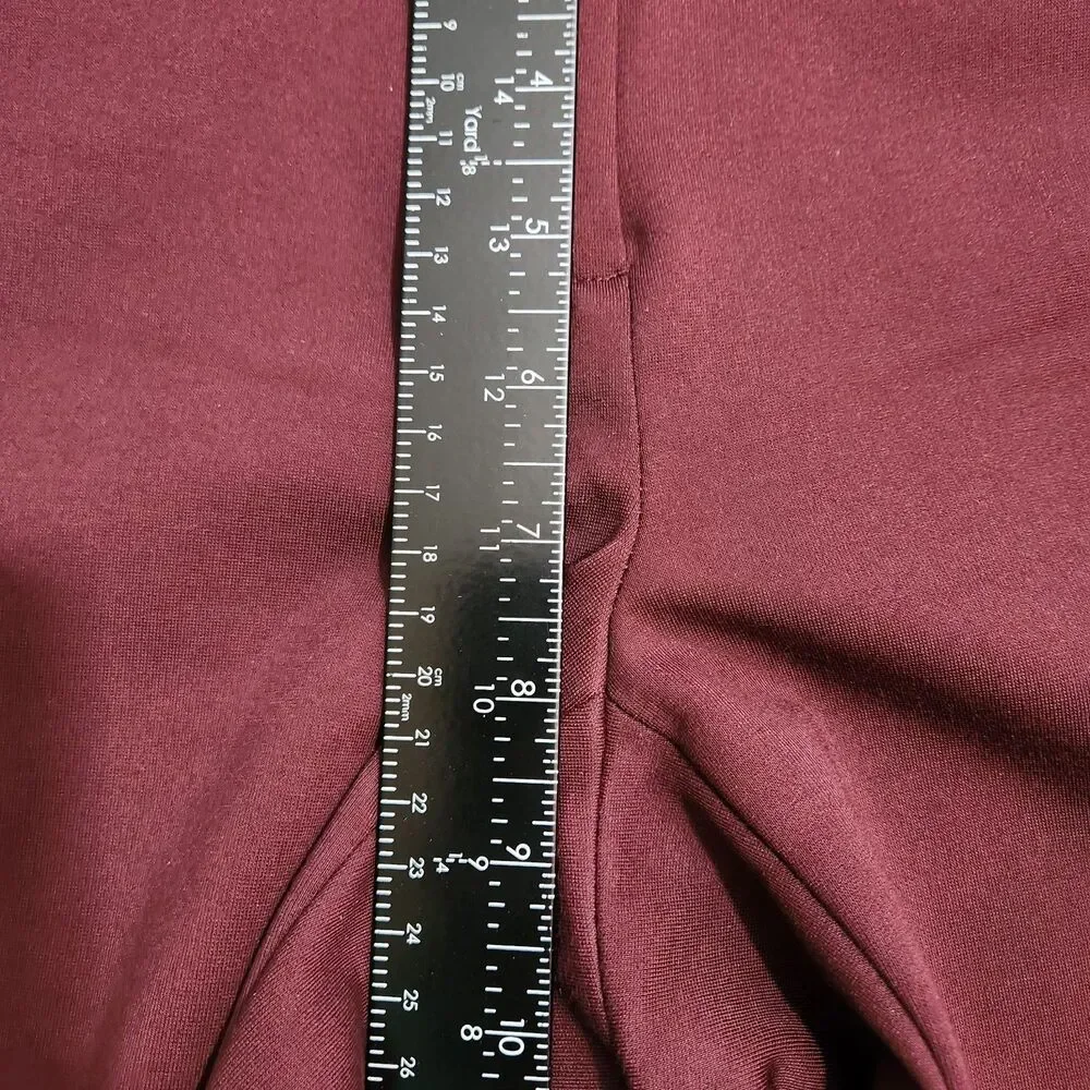 WHBM Dress Pants Women 4 Burgundy Low Rise The Slim Ankle